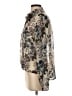 CAbi 100% Polyester Print Ivory Long Sleeve Blouse Size S - photo 5