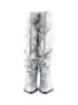 Azalea Wang Silver Boots Size 8 1/2 - photo 2