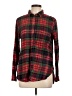 American Eagle Outfitters Plaid Red Long Sleeve Button-Down Shirt Size L - photo 1