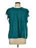 Daniel Rainn 100% Rayon Teal Short Sleeve Blouse Size L - photo 1