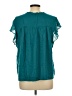 Daniel Rainn 100% Rayon Teal Short Sleeve Blouse Size L - photo 2