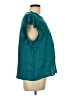 Daniel Rainn 100% Rayon Teal Short Sleeve Blouse Size L - photo 4