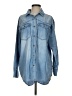 SOFIA Blue Long Sleeve Button-Down Shirt Size S - photo 1