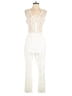Adelyn Rae 100% Polyester Ivory Jumpsuit Size S - photo 1