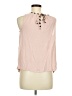 Elle 100% Rayon Pink Sleeveless Blouse Size M - photo 2