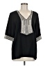 Lyaner Black 3/4 Sleeve Blouse Size M - photo 1