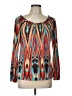 Carol Rose Brown Long Sleeve Blouse Size L - photo 1