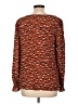 La Roque Brown Long Sleeve Silk Top Size L - photo 2