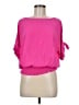 MICHAEL Michael Kors 100% Polyester Pink Short Sleeve Blouse Size M - photo 1