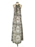 Calypso St. Barth 100% Polyester Paisley Silver Cocktail Dress Size S - photo 2
