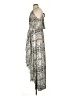 Calypso St. Barth 100% Polyester Paisley Silver Cocktail Dress Size S - photo 5