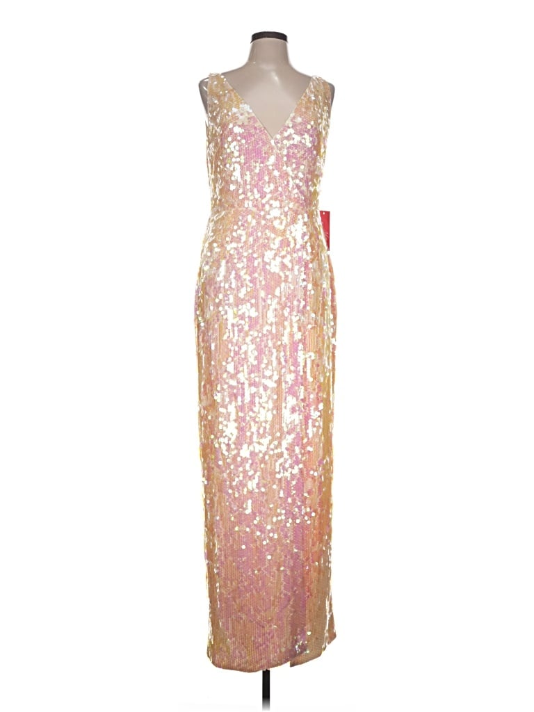 ml Monique Lhuillier Cocktail Dress In Gold