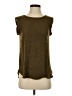 Ann Taylor LOFT 100% Polyester Brown Short Sleeve Top Size XS - photo 1