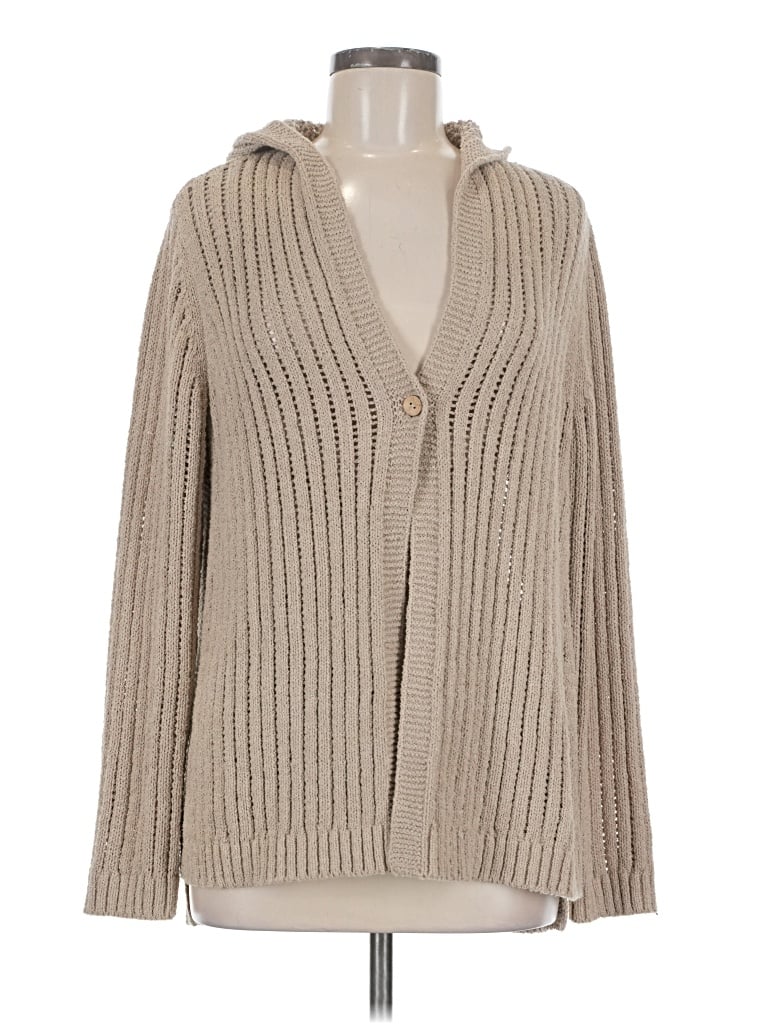 Pre-owned Jjill Cardigan Sweater In Tan