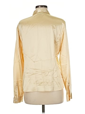 Lafayette 148 New York Long Sleeve Silk Top (view 2)