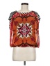 Alberto Makali 100% Polyester Orange 3/4 Sleeve Blouse Size M - photo 1