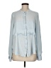Lou & Grey 100% Polyester Color Block Gray Long Sleeve Blouse Size M - photo 1
