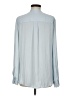 Lou & Grey 100% Polyester Color Block Gray Long Sleeve Blouse Size M - photo 2