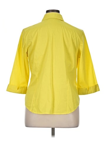Jessica London 3/4 Sleeve Button-Down Shirt (view 2)