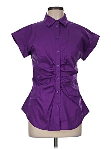 Lauren by Ralph Lauren Short Sleeve Blouse (view 1)