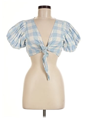 LoveShackFancy Short Sleeve Blouse (view 1)