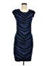 Express Chevron-herringbone Blue Cocktail Dress Size M - photo 1