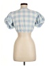 LoveShackFancy Blue Short Sleeve Blouse Size M - photo 2