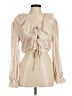 En Saison 100% Polyester Ivory Long Sleeve Blouse Size M - photo 1