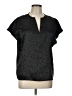 Shein Black Short Sleeve Blouse Size L - photo 1
