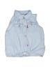 Levi's Blue Sleeveless Button-Down Shirt Size 3T - photo 1