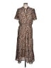 BTFBM 100% Polyester Animal Print Brown Casual Dress Size L - photo 1