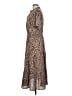 BTFBM 100% Polyester Animal Print Brown Casual Dress Size L - photo 5