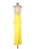 Mac Duggal 100% Polyester Yellow Cocktail Dress Size S - photo 2