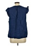 Old Navy 100% Lyocell Blue Sleeveless Blouse Size L - photo 2