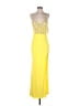 Mac Duggal 100% Polyester Yellow Cocktail Dress Size S - photo 1