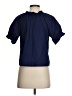 Unbranded Blue Short Sleeve Blouse Size XS - photo 2