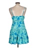 No Boundaries 100% Rayon Tropical Blue Cocktail Dress Size 12 - 14 - photo 2