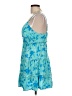 No Boundaries 100% Rayon Tropical Blue Cocktail Dress Size 12 - 14 - photo 5