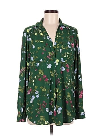 Ann Taylor Long Sleeve Blouse (view 1)