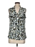 Kasper Blue Sleeveless Blouse Size M - photo 1