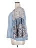 Umgee Floral Blue 3/4 Sleeve Top Size 2X - photo 5
