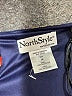 North Style 100% Polyester Paisley Blue Casual Dress Size 16 - photo 7