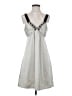 BCBGMAXAZRIA 100% Polyester Gray Ivory Cocktail Dress Size 2 - photo 1