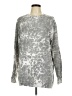 Nasty Gal Inc. Animal Print Silver Pullover Sweater Size 8 - photo 1