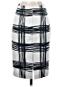 Express Design Studio Plaid Gray Formal Skirt Size 0 - photo 2