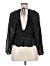 H&M 100% Polyester Polka Dots Black 3/4 Sleeve Blouse Size XL - photo 2