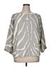 Ann Taylor LOFT 100% Polyester Gray 3/4 Sleeve Blouse Size XL - photo 1