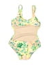 Art Class Floral Yellow One Piece Swimsuit Size 4 - 5 - photo 2