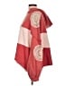 Pol 100% Cotton Color Block Red Poncho Size L - photo 5