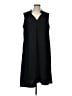 Chico's 100% Polyester Solid Black Casual Dress Size Lg (2) - photo 1